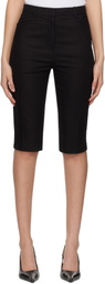 Dunst Black Slim Bermuda Shorts