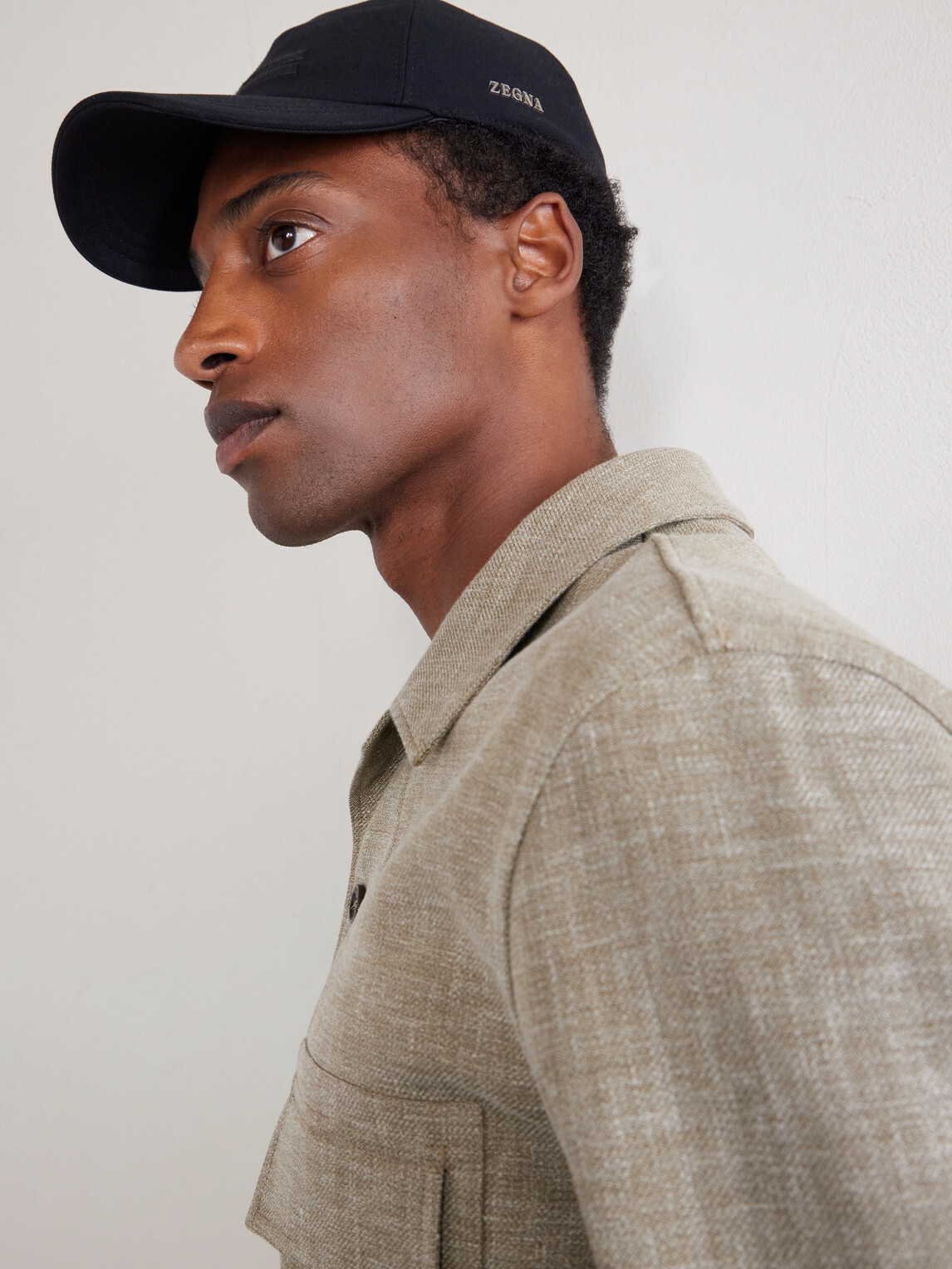 Zegna - Embroidered Cotton Cap - Black