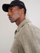 Zegna - Embroidered Cotton Cap - Black