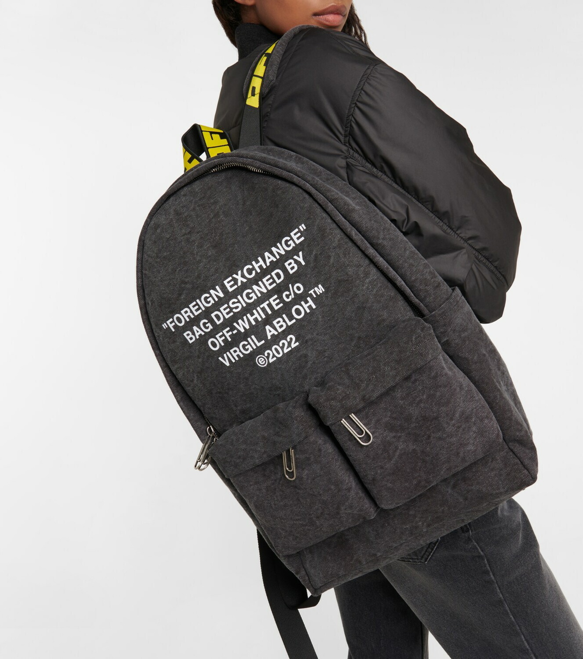 Off-White - Logo-print canvas backpack Off-White