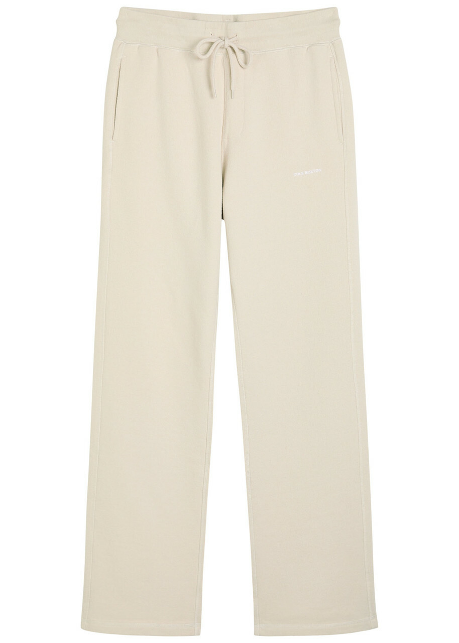 Cole Buxton Logo-embroidered Straight-leg Sweatpants Sand