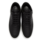 Filling Pieces Black Croc Low Top Ripple Sneakers