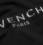 Givenchy - Logo-Detailed Loopback Cotton-Jersey Sweatshirt - Black