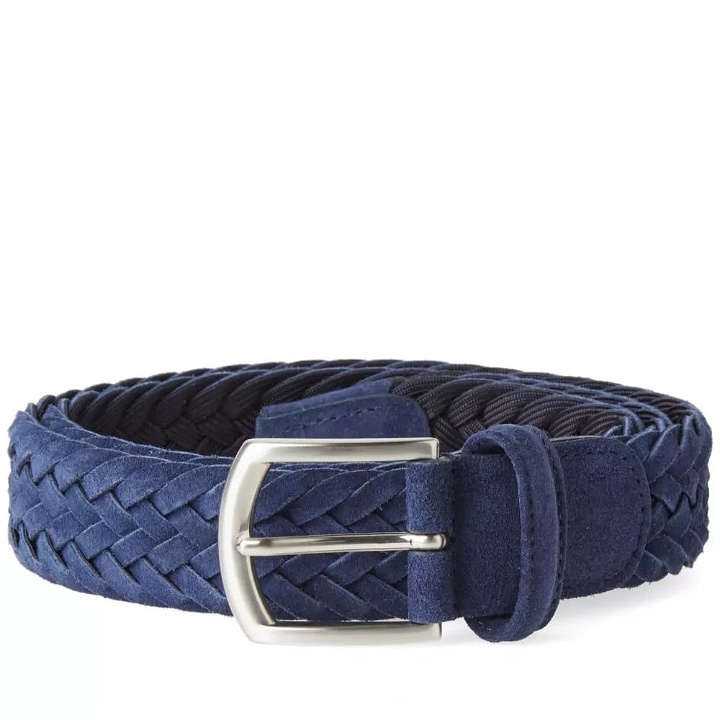 Photo: Anderson's Woven Suede Belt Blue