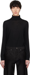 Theory Black Regal Merino Wool Turtleneck