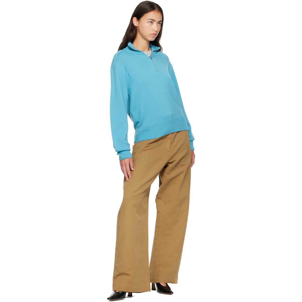 Studio Nicholson Blue Maren Knit Sweater