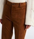 Stouls Lizzy suede bootcut pants