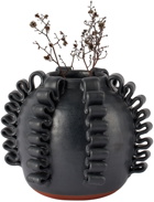 Perla Valtierra Black Lola E Chico Vase