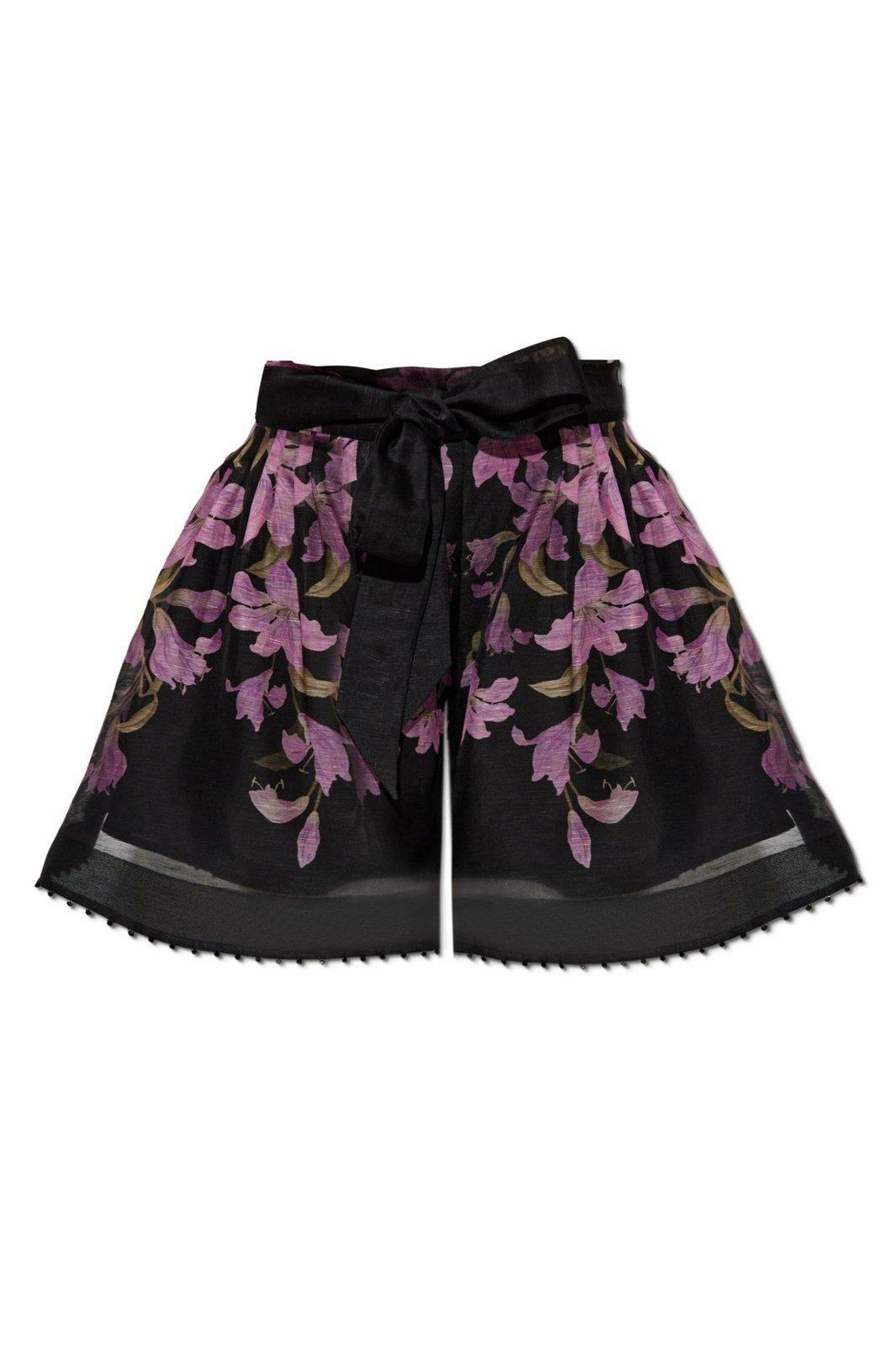 Zimmermann Ascension beaded floral linen shorts Zimmermann