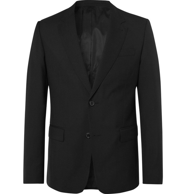 Photo: AMI - Black Slim-Fit Virgin Wool Suit Jacket - Black