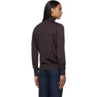 Ermenegildo Zegna Purple Cashmere Turtleneck