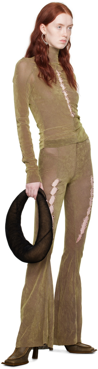 Rui Khaki Cutout Lounge Pants