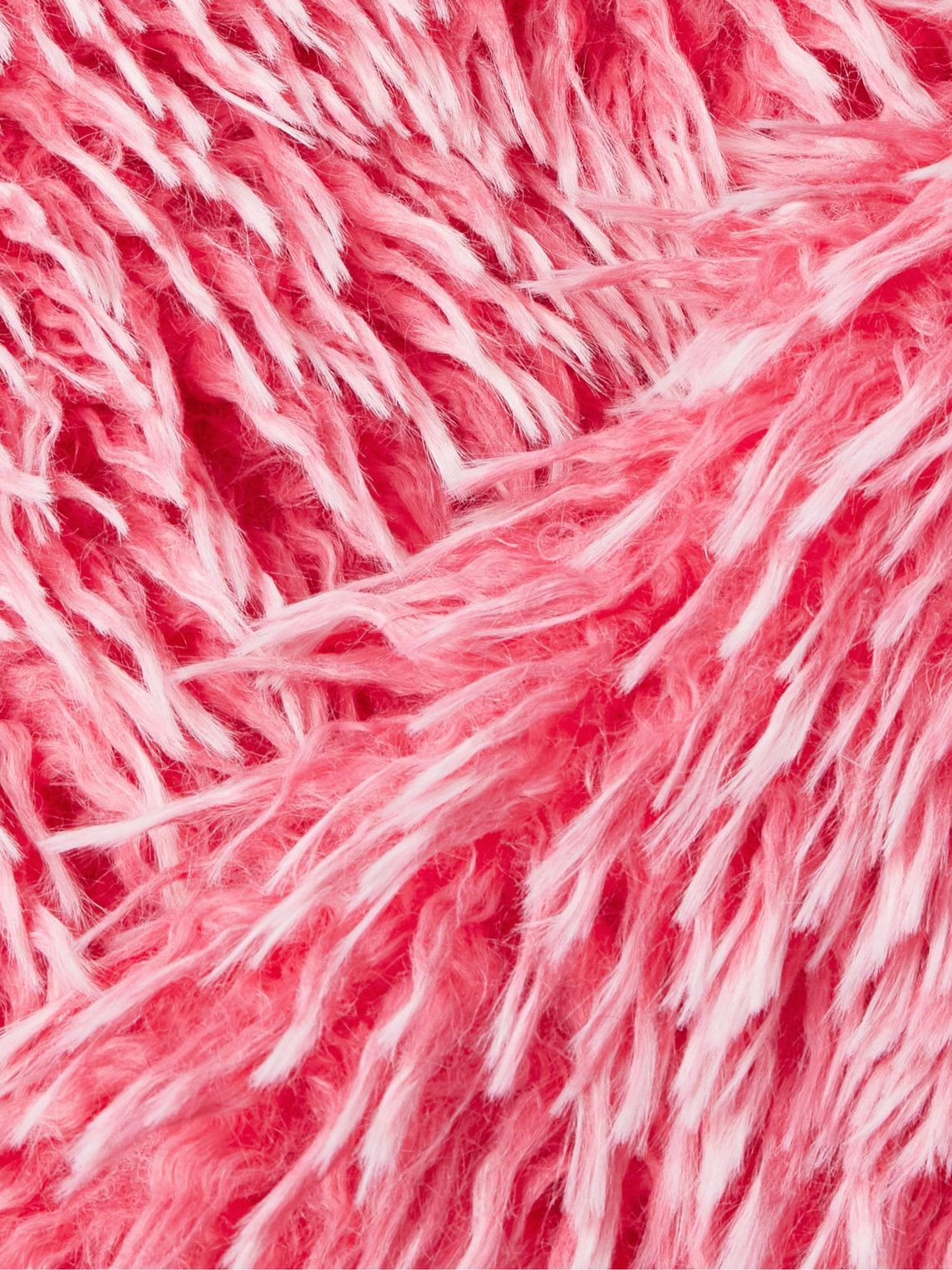 ERL - Hooded Plush Fabric Jacket - Pink