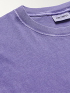 Carhartt WIP - Nelson Logo-Appliquéd Cotton-Jersey T-Shirt - Purple