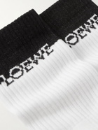 Loewe - Two-Tone Ribbed Cotton-Blend Socks