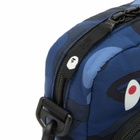 A Bathing Ape Men's Colour Camo Shark Mini Bag in Navy 