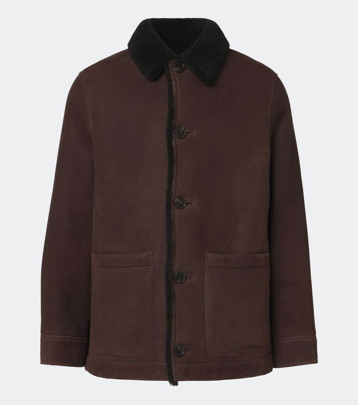 Yves Salomon Shearling-lined suede jacket