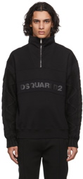 Dsquared2 Black 70's Zip-Up Sweater