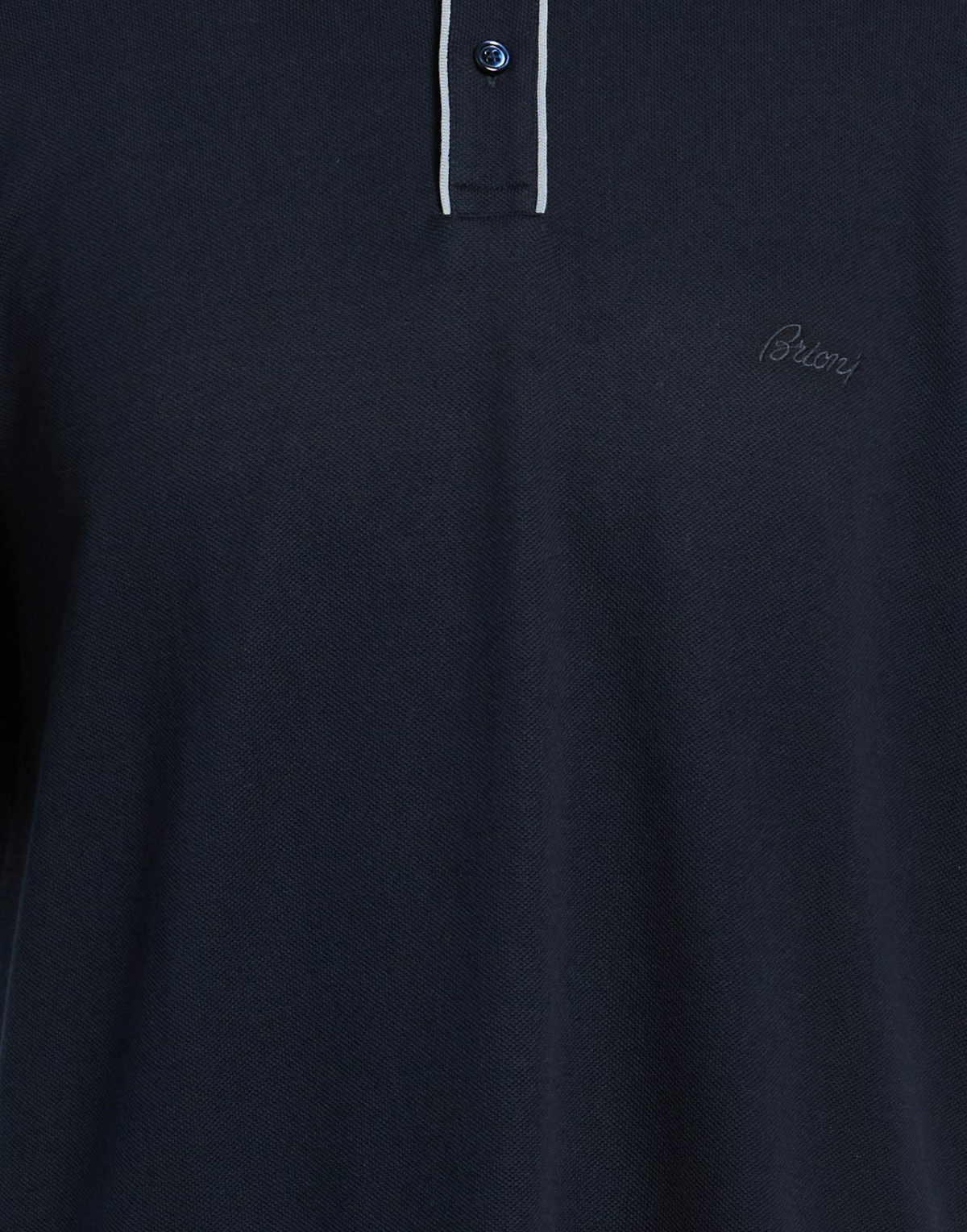 Brioni Mens Polo shirt Midnight in Blue