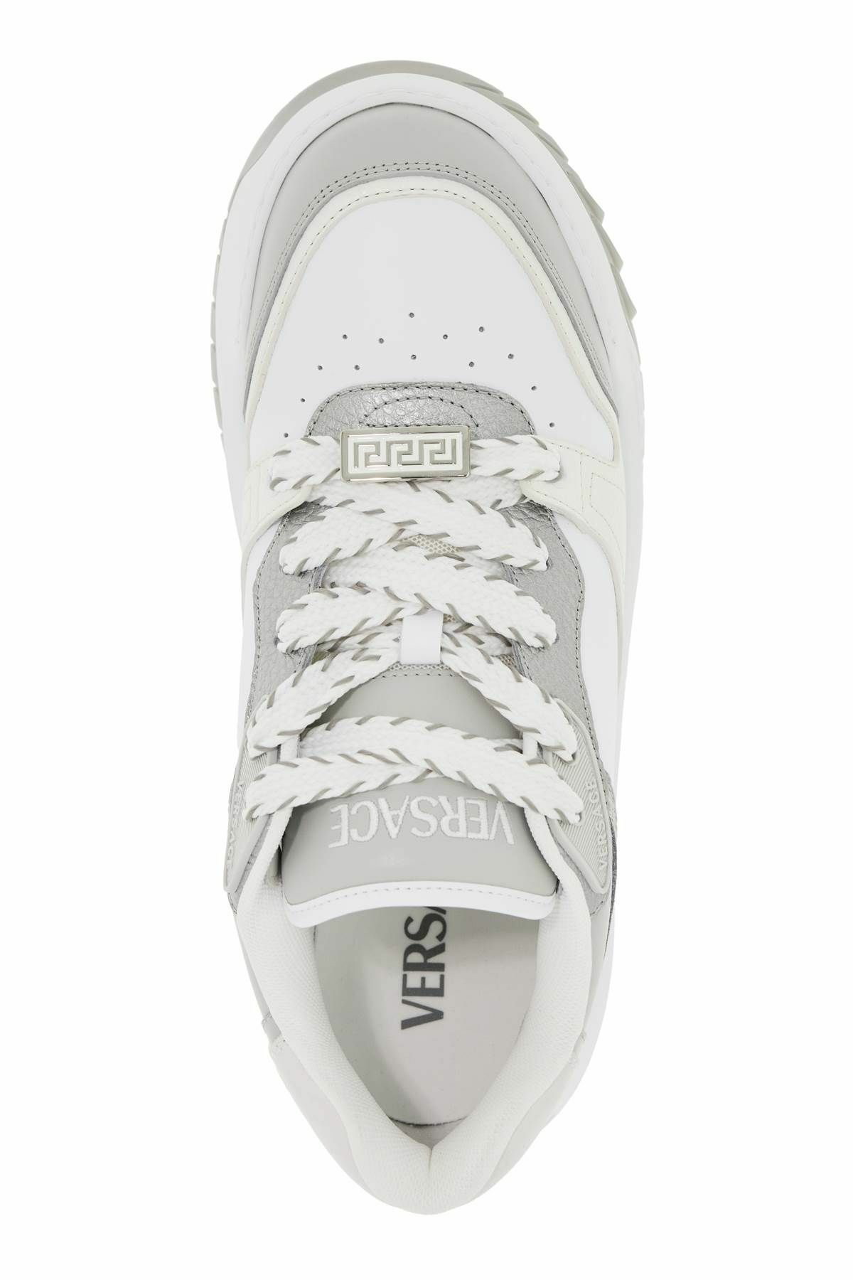 スニーカー Versace Odissea Sneakers In Silver Versace Silver Odissea Sneakers – ICETIME LUXE