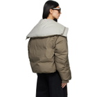 Entire Studios Taupe Kelly Down Jacket