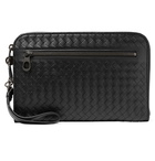 Bottega Veneta - Intrecciato Leather Travel Wallet - Men - Black