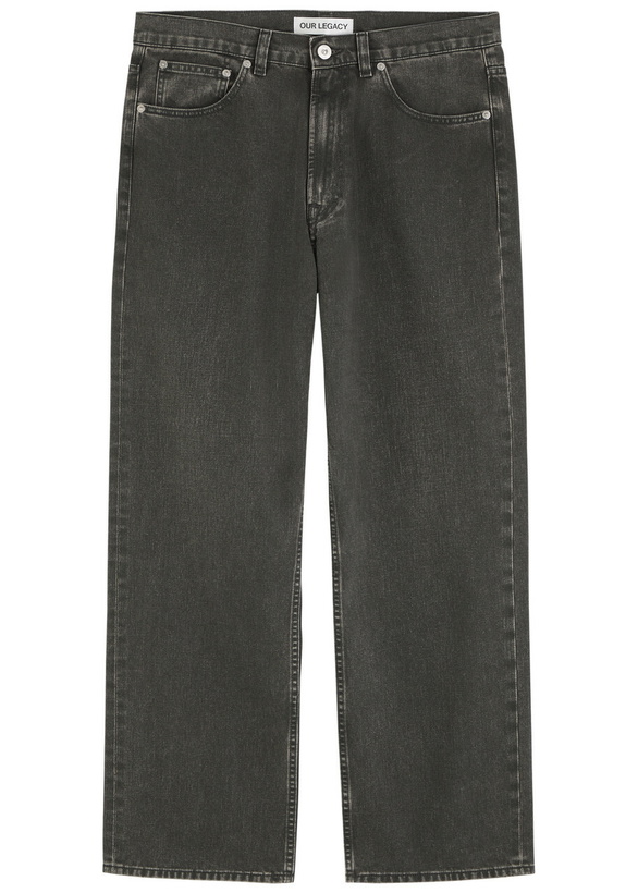 Photo: Our Legacy Third Cut Straight-leg Jeans Black