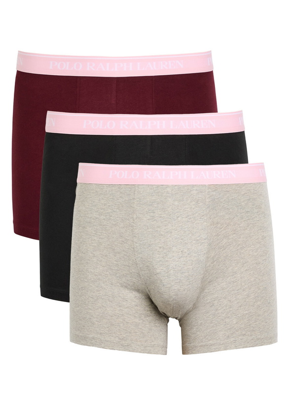 Photo: Polo Ralph Lauren Logo-jacquard Stretch-cotton Trunks set of Three Multicoloured