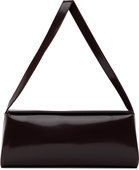 St. Agni Burgundy East West Baguette Bag