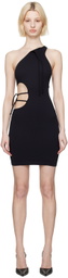 ANDREĀDAMO Black Cutout Minidress