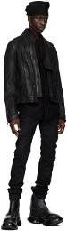 Julius Black Dimensional Denim Jacket