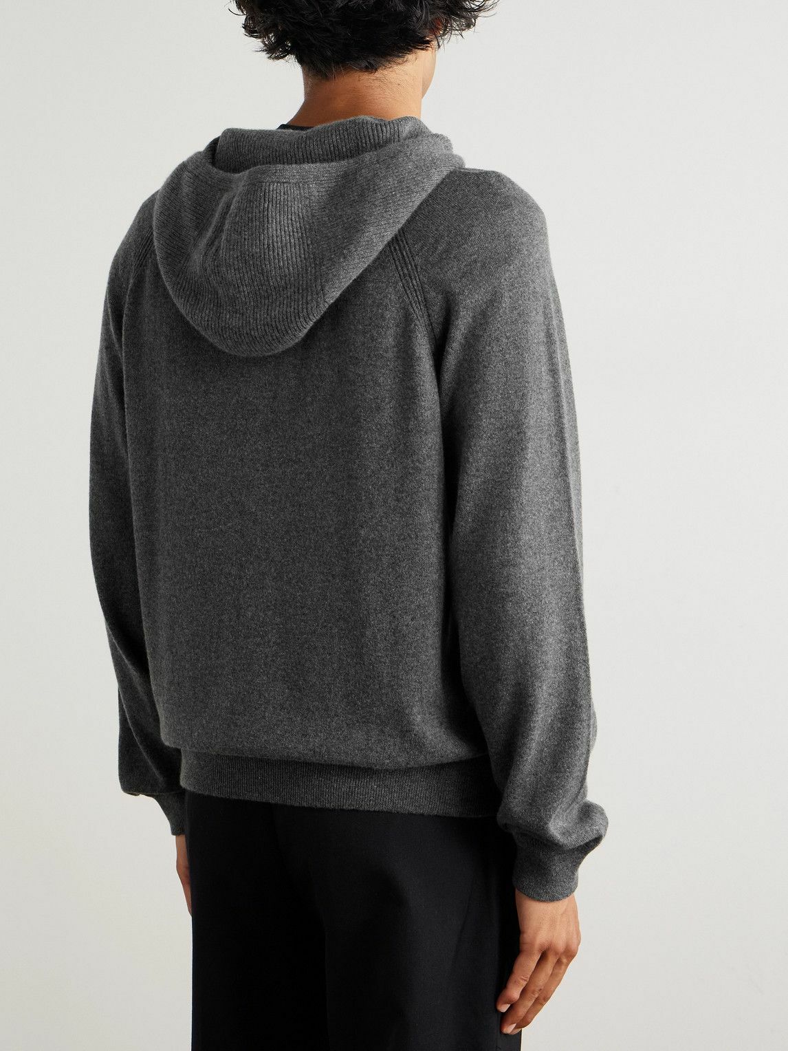 Loro Piana - Cashmere Zip-Up Hoodie - Gray