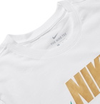 Nike - Preheat Logo-Print Cotton-Jersey T-Shirt - White