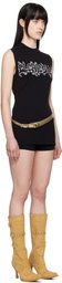 032c Black Super Bad Jersey Minidress