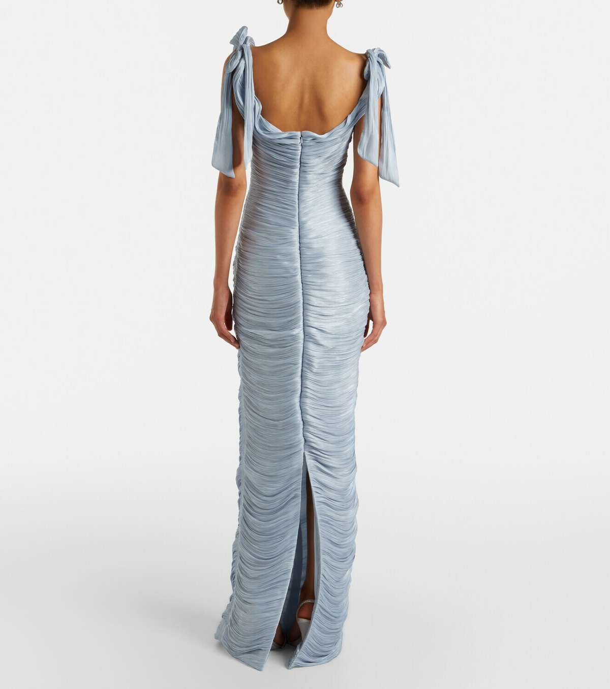 Marmar Halim Pleated taffeta gown