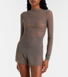 Rick Owens Temple sheer tulle top