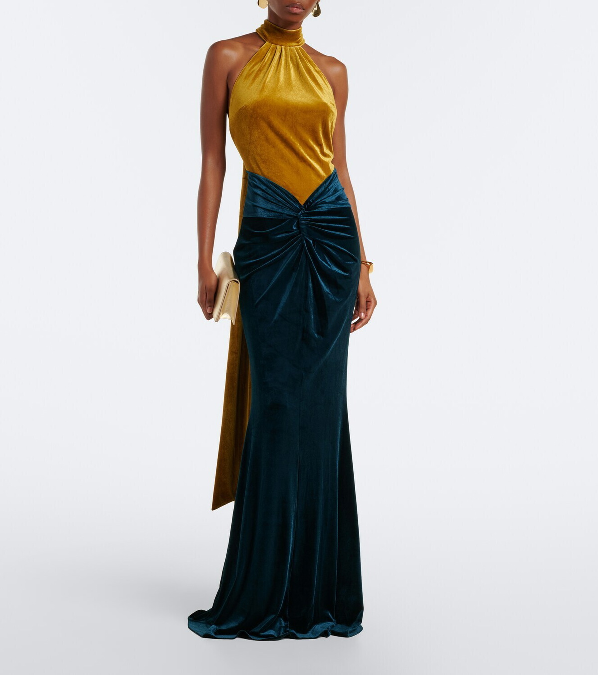 Retrofête Goleta velvet gown