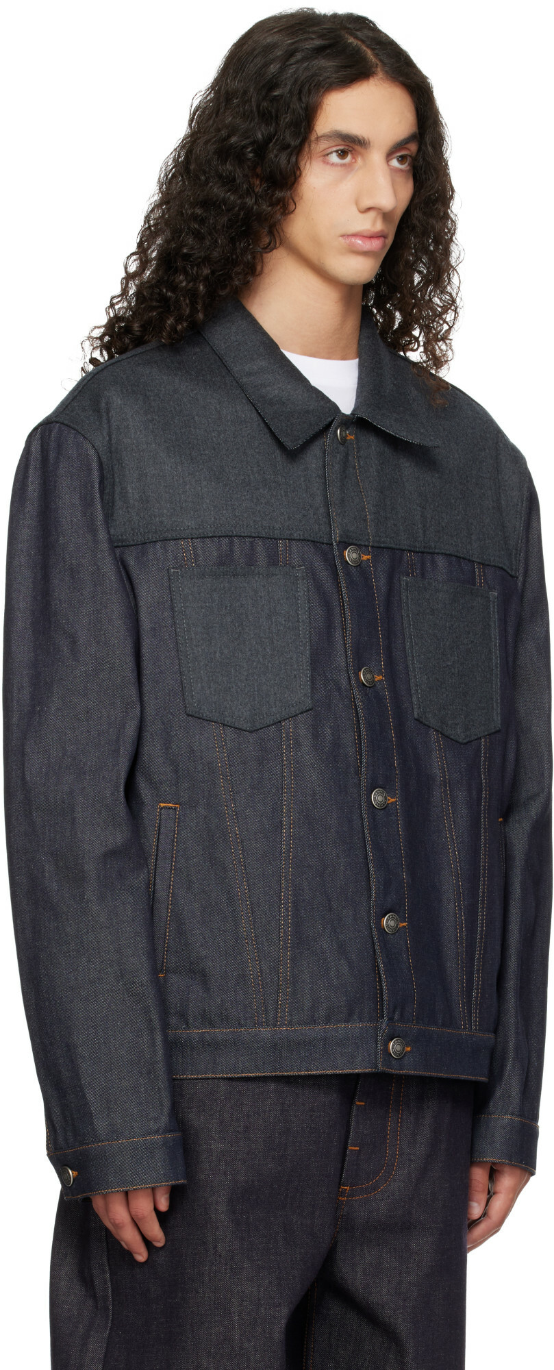Lanvin Blue Classic Denim Jacket
