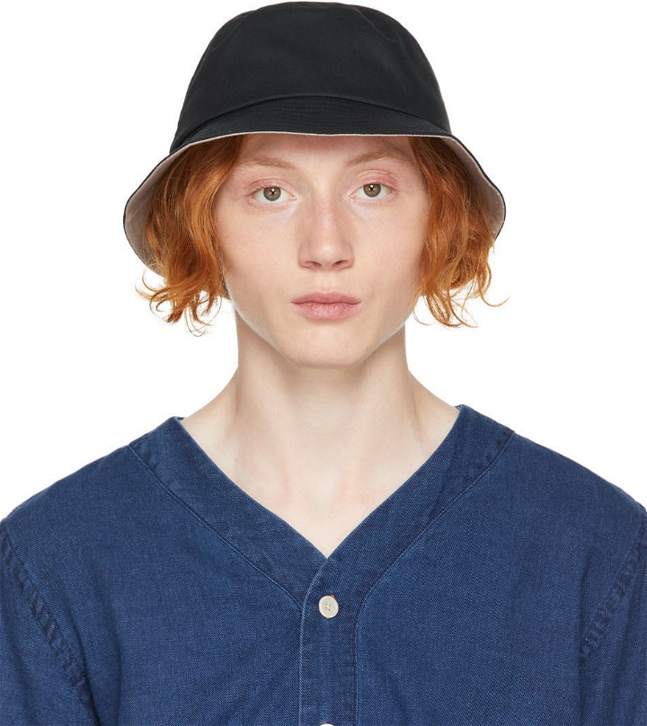Photo: PS by Paul Smith Black 'PS' Bucket Hat