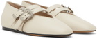 Le Monde Beryl Off-White Claudia Ballerina Flats