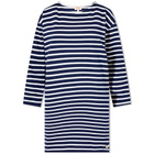 Armor-Lux Women's Stripe Dress in Seal/White