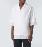 JW Anderson Layered cotton bowling shirt