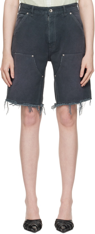 Photo: Maison Margiela Gray Stud Shorts