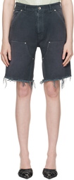 Maison Margiela Gray Stud Shorts