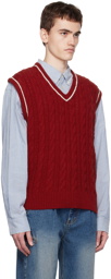 Dunst Red Striped Vest