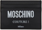 Moschino Black Fantasy Print 'Couture' Card Holder