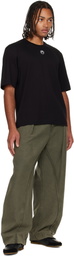 Marine Serre Black Moon Logo Jersey Loose Fit S/S T-Shirt