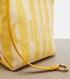 Chloé Stripy Small jacquard tote bag