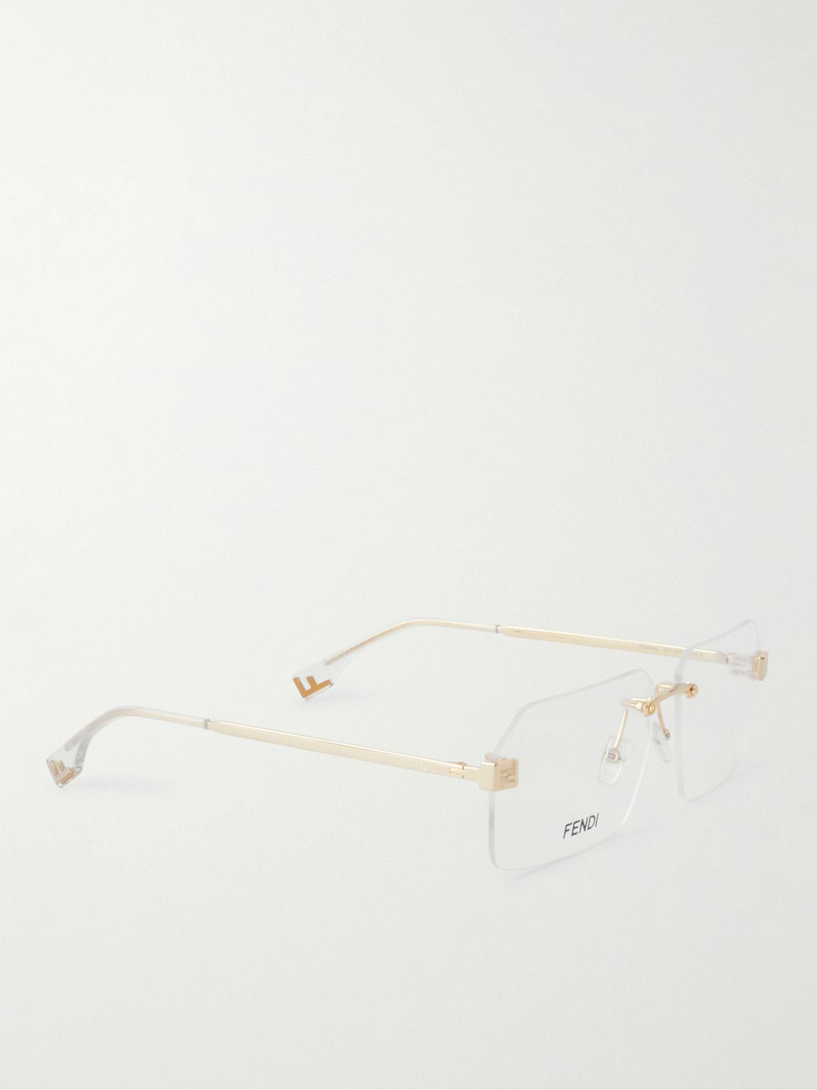 Gold fendi glasses best sale