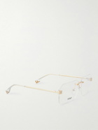 Fendi - Square-Frame Gold-Tone Optical Glasses